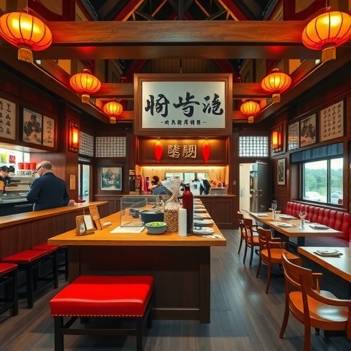 80平米中式过桥米线餐厅设计 | 东街九号