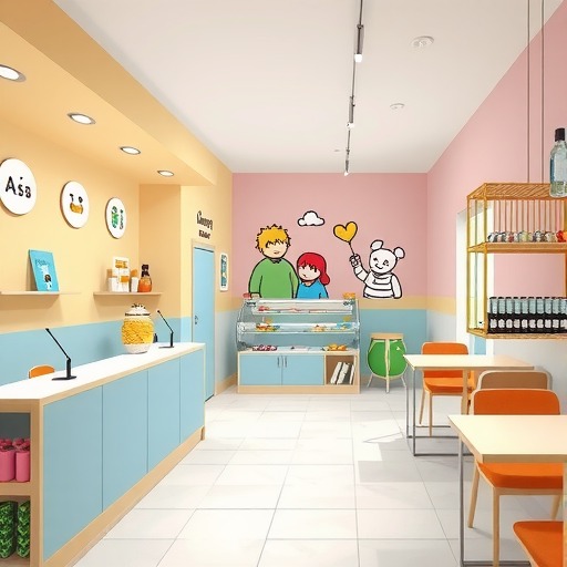 100㎡个性奶茶店装修设计 | 一夫·茶