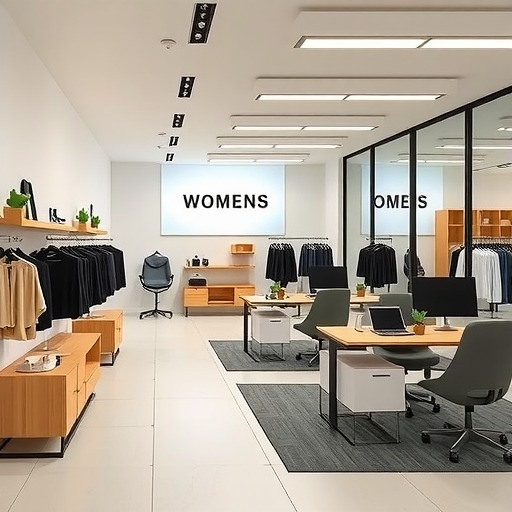 200㎡女性用品展厅+办公室装修设计 | 萱嘉