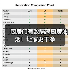 厨房门有效隔离厨房油烟！让家更干净