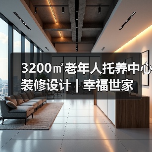 3200㎡老年人托养中心装修设计 | 幸福世家