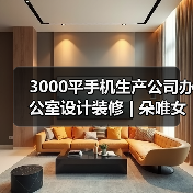 3000平手机生产公司办公室设计装修 | 朵唯女性手机