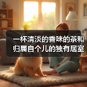一杯清淡的香味的茶和归属自个儿的独有居室茶香