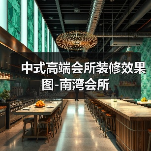 中式高端会所装修效果图-南湾会所（图2）
